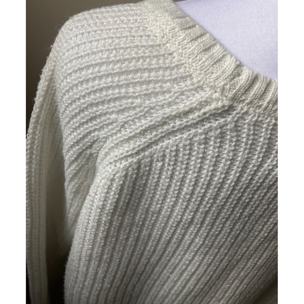 Sonoma 3/4 sleeve white sweater size Small - Picture 4 of 6